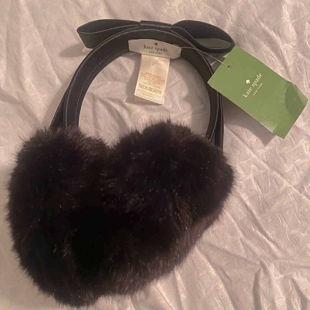 Kate spade faux fur ear muffs